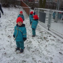 2. oddělení - dovádění ve sněhu