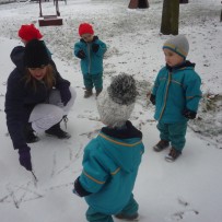 2. oddělení - dovádění ve sněhu