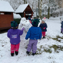 3. oddělení - na sněhu