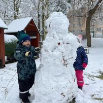 3. oddělení - na sněhu